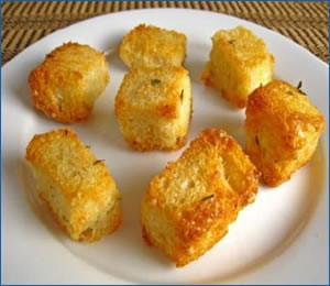 Crouton samples for texture analysis